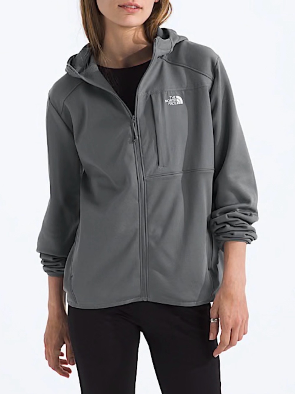 The North Face Women’s TNF™ Performance Fleece Full-Zip Hoodie Gray Size XXL